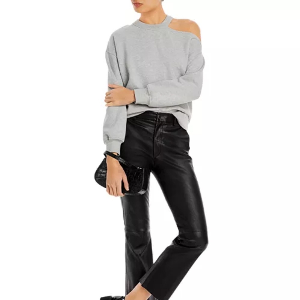 Rails Women's Light Gray Off-the-Shoulder Sweater
